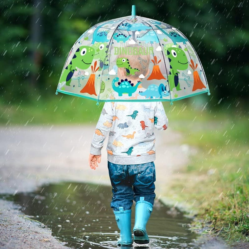 RONIARE Kids Umbrella Clear Bubble Umbrellas for Rain,Safety Dome Windproof Umbrella for Kid Girls and Boys - Image 2